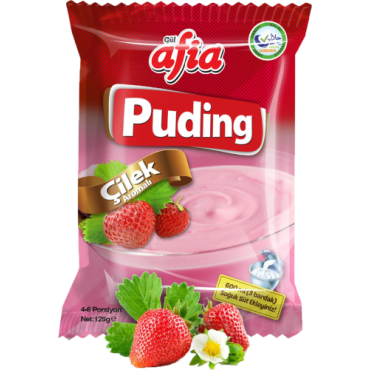 Afia Puding Çilekli 125 Gr Afia Puding Çilekli 125 Gr