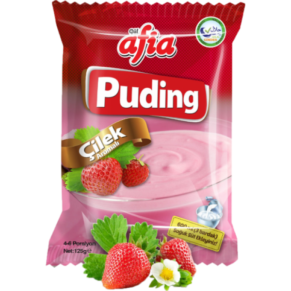 Afia Puding Çilekli 125 Gr Afia Puding Çilekli 125 Gr