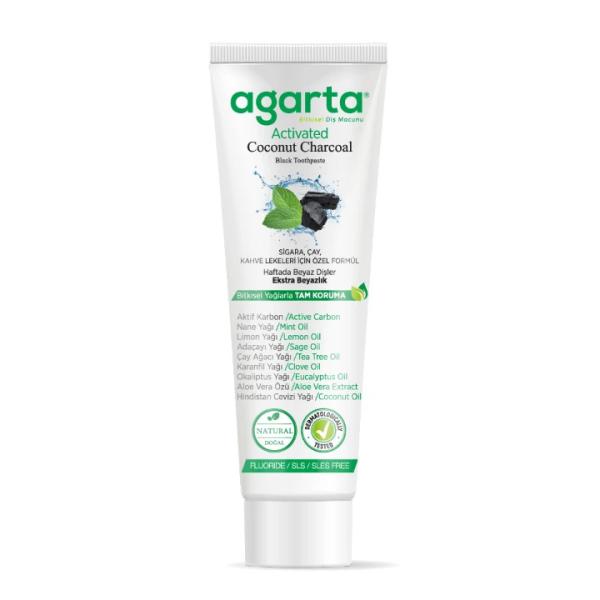 Agarta Diş Macunu Aktif Karbonlu 100 Ml.
