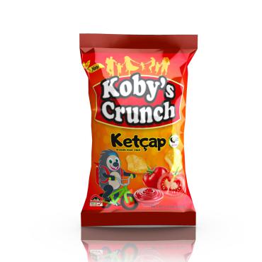 Koby's Crunch Ketçap Aromalı Helal Mısır Cipsi